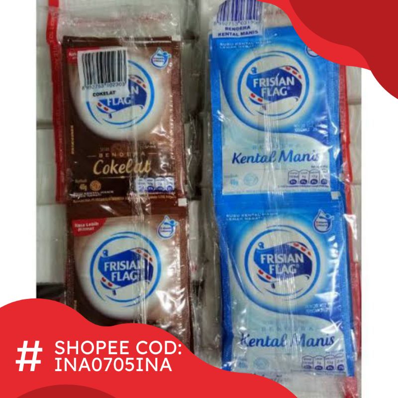 

Susu Bendera Renteng / SKM Frisian Flag 6 Sachet / Susu Frisian Flag 6pcs