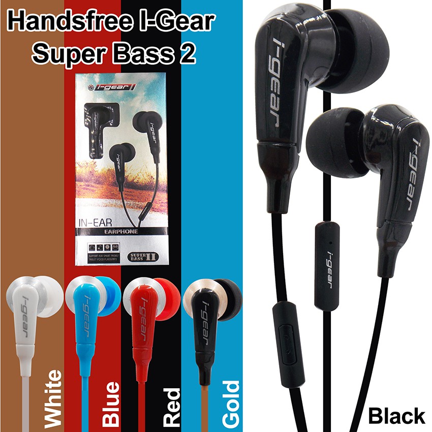 Handsfree I-Gear Super Bass 2 jack 3,mm Headset Universal