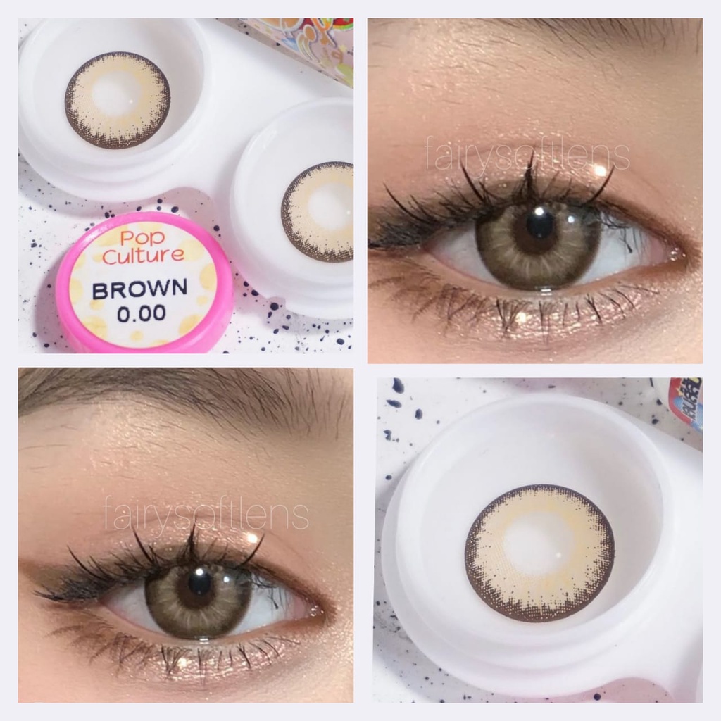 SOFTLENS KITTY KAWAI POP CULTURE BROWN / KONTAK LENSA