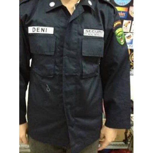 *TRTD* 【yjhღ GROSIR SERAGAM PDL SECURITY + ATRIBUT TEMPEL SATPAM KEAMANAN ( TANPA NAMA )  BANDUNG ✧