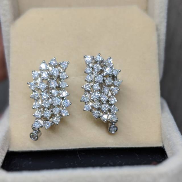 GIWANG ANTING  EMAS BERLIAN EROPA NATURAL