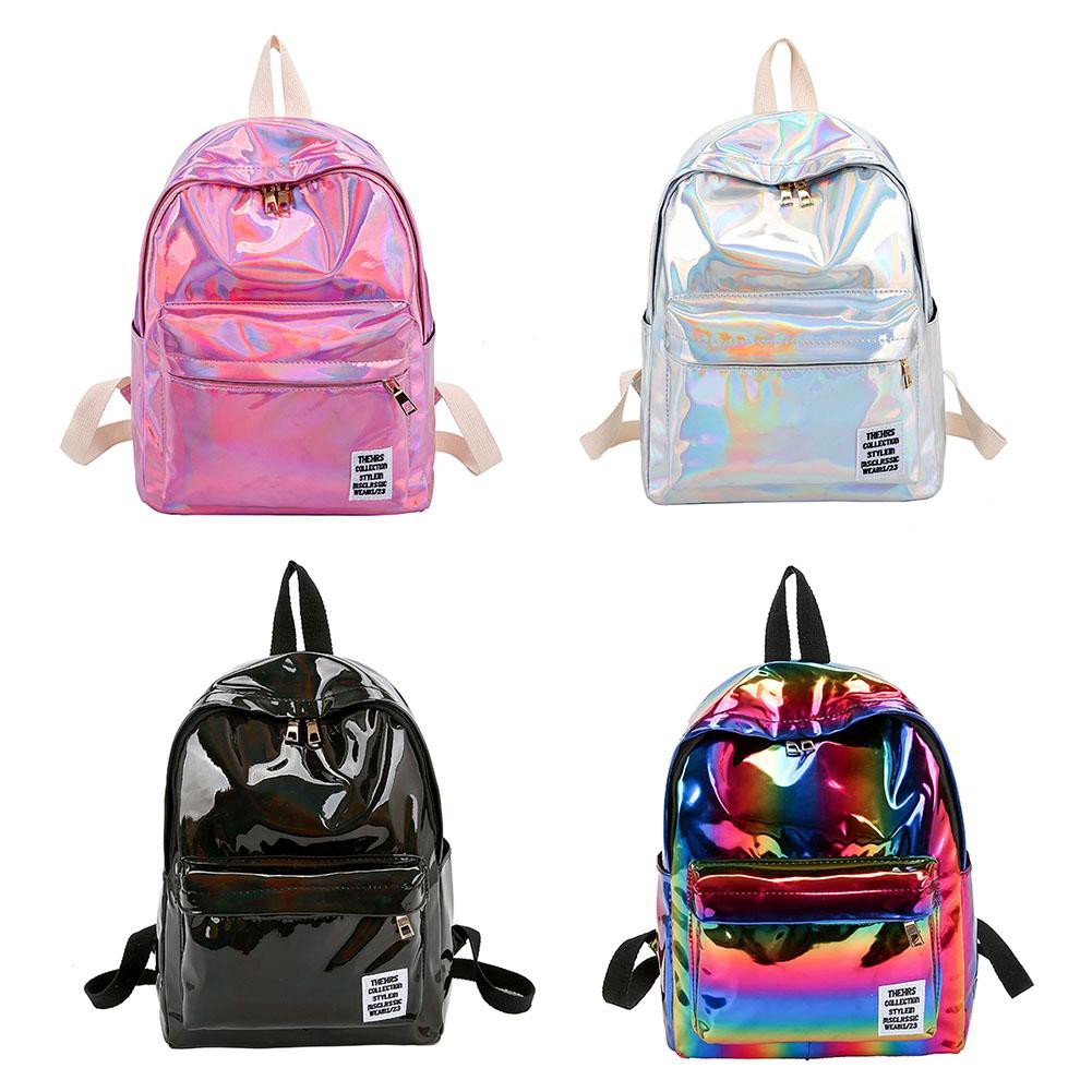 Cellesturd Tas  Ransel Wanita Bahan  PVC  Warna Laser 