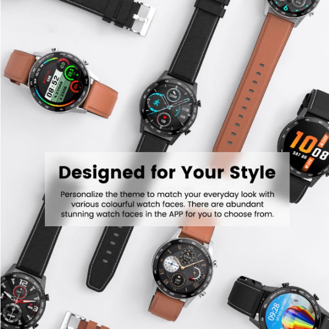 Jam Tangan Smartwatch Pria ORIGINAL DT95 Panggilan Bluetooth IP68 Tahan Air ECG Olahraga Arloji Cerdas PK L16 L13