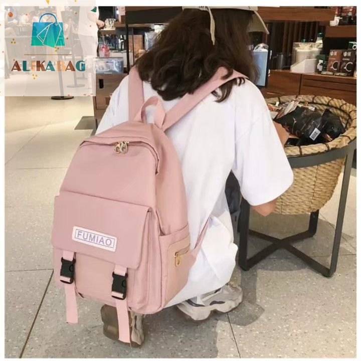 ALIKA BAG - Tas Ransel Wanita Ransel Tahan Air Fashion Korean Style