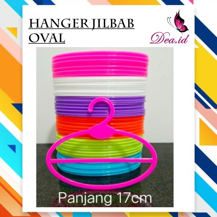 [DEASHOP] LUSINAN HANGER OVAL / HIJAB ORGANIZER / JILBAB / KERUDUNG