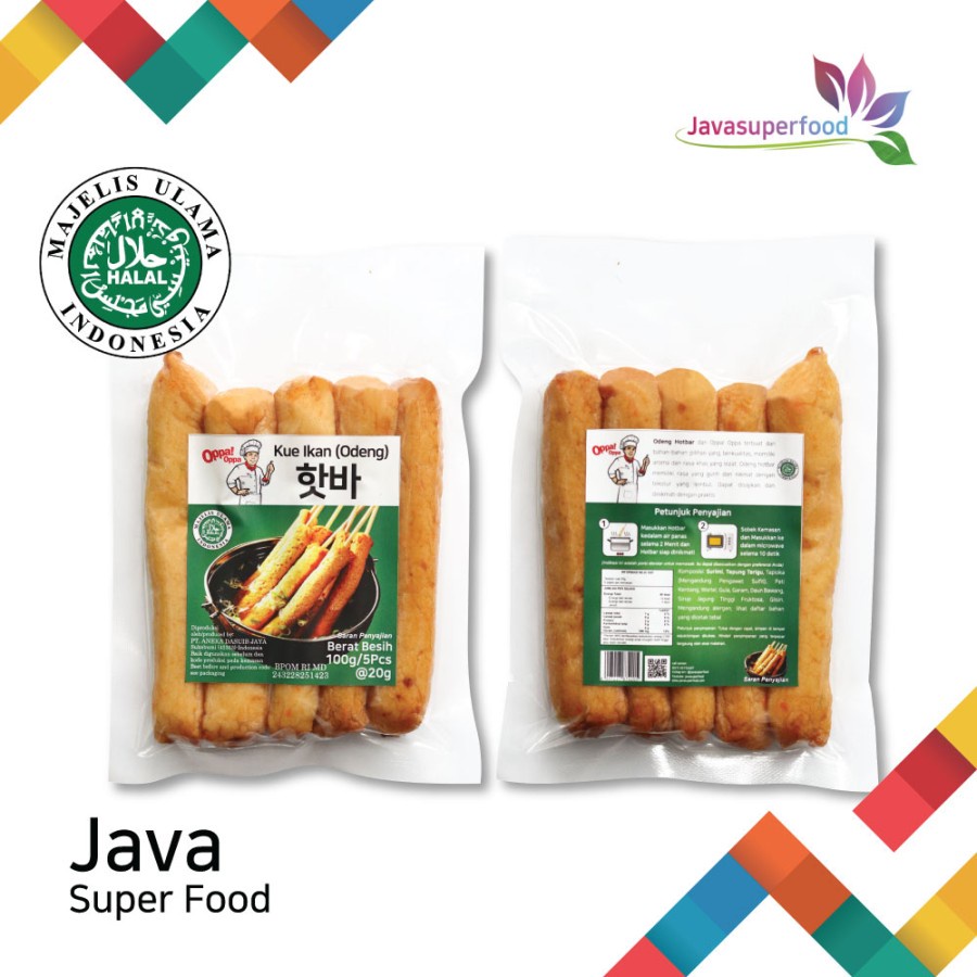 Oppa Hotbar Odeng Jajan asli Korea 100g/ Odeng Tusuk / Odeng Panjang