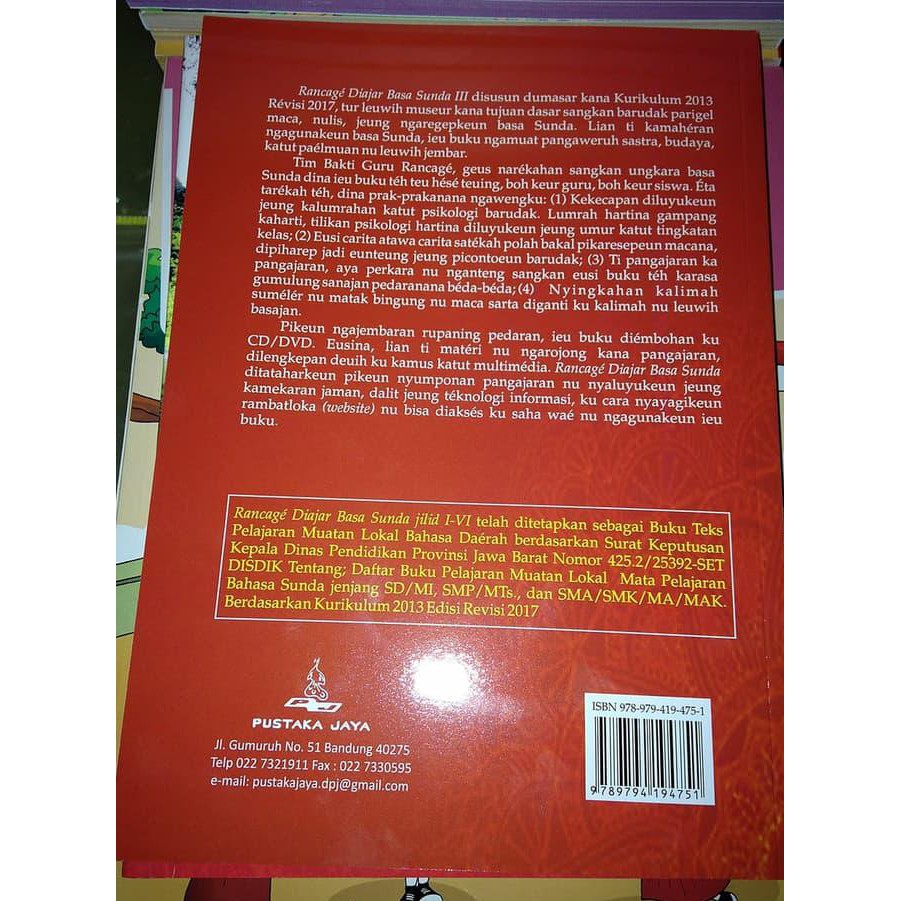 Buku Sekolah Bahasa Sunda Rancage Diajar Basa Sunda Kelas 3 Sd Mi