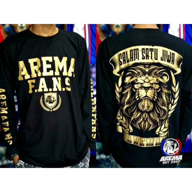  Baju  Kaos Arema  FC Lengan  Panjang  Suporter Aremania Mbois 