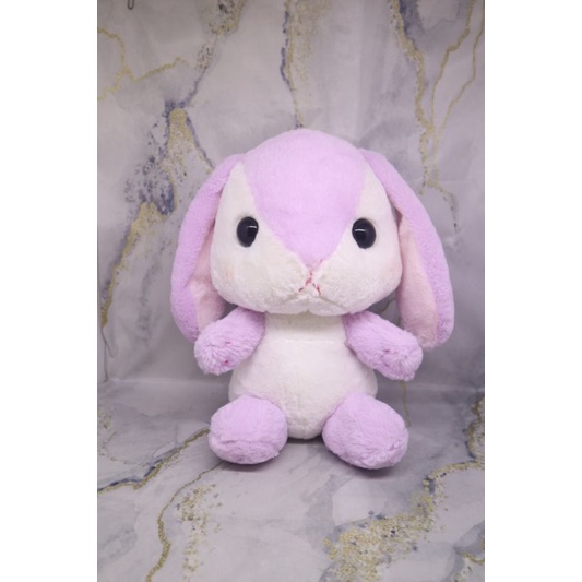 Boneka Pote Usa loppy purple white original amuse