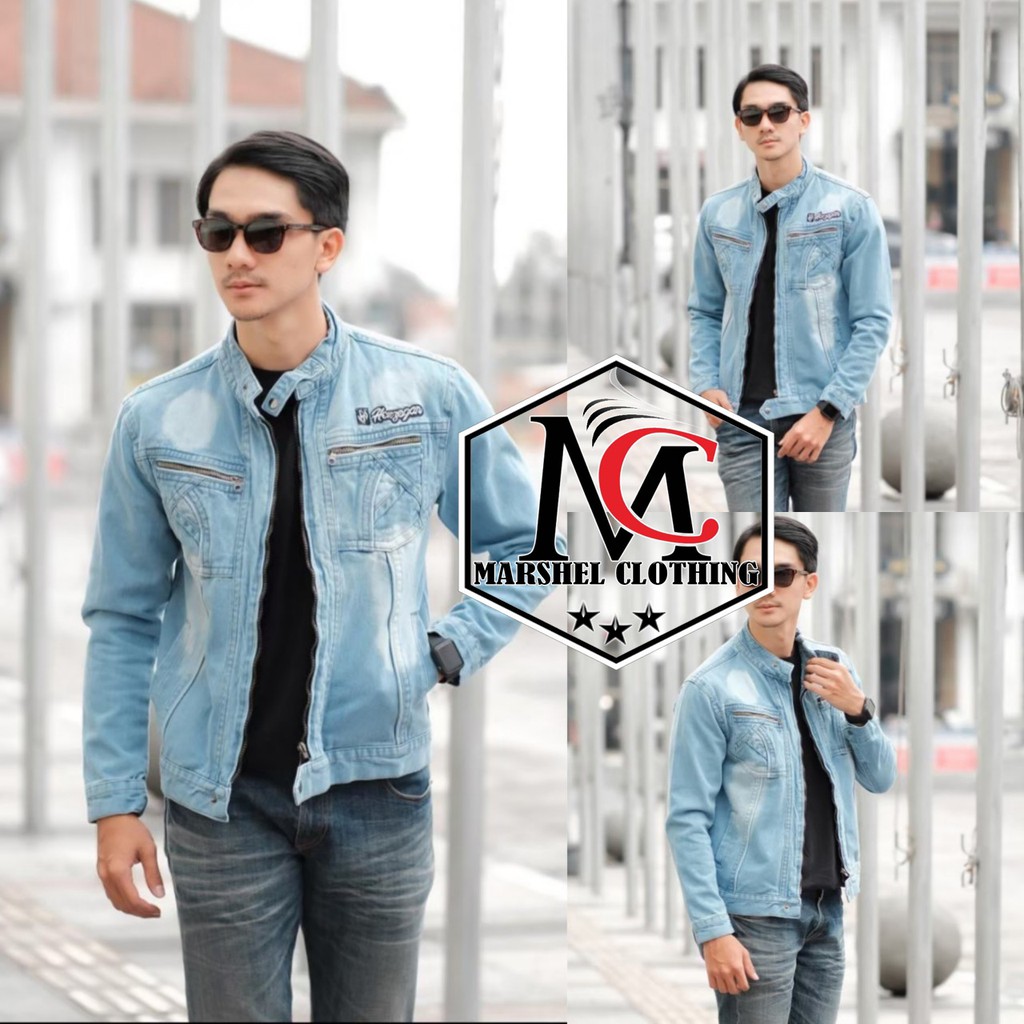 RCL - JAKET JEANS HODIE CASUAL JEANS TEBAL - JAKET JEANS HODIE JEANS COWOK NEW ARRIVAL