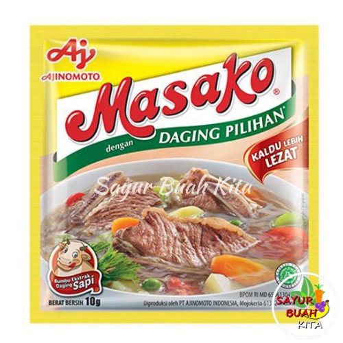 

Masako Rasa Sapi Penyedap Rasa Masakan 10 gram / sachet