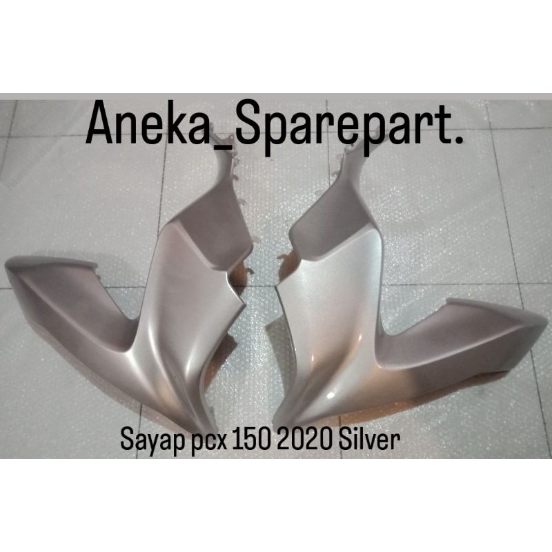Cover body depan sayap Pcx 150 2019 2020 Silver