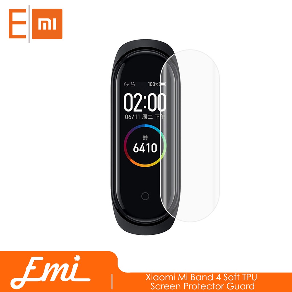 Mi Band 4 Soft TPU Screen Protector Guard By EMI