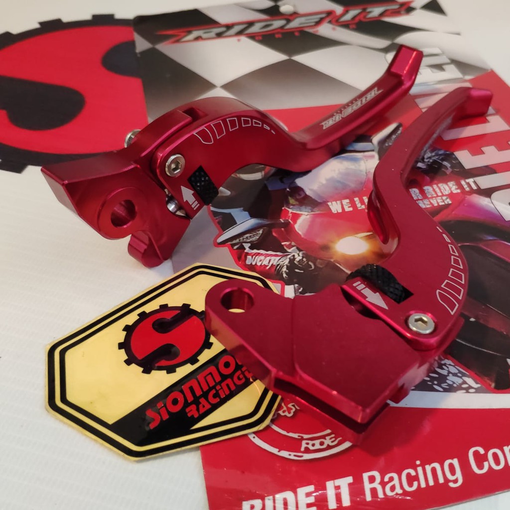 Brake Lever / Handle Set Yamaha Mio / Mio New / Mio Sporty Model RCB Ride It Merah