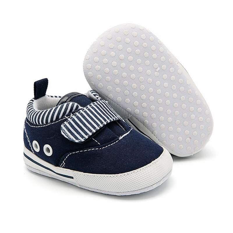 Prewalker / Sepatu bayi Baby Stripe Navy Blue