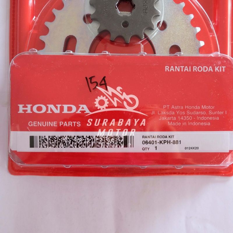 Gearset Karisma Kirana Supra X 125 KPH AHM Honda