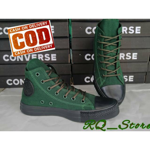 SEPATU CASUAL HIGH CONVERSE ALLSTAR 70S HIGHT FOXING BOOT/HIGHT ARMY