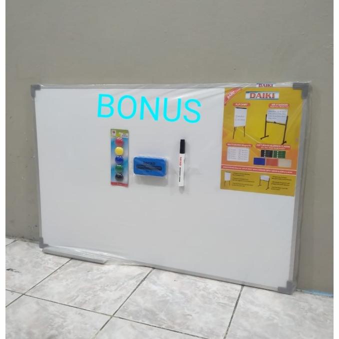 

Office & Stationery | Alat Tulis | Whiteboard / Papan Tulis Magnetic Uk 60X90 Cm | Best Seller