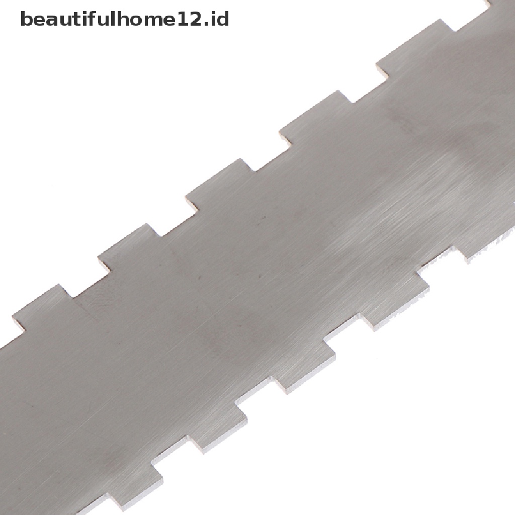 【beautifulhome12.id】 Guitar Neck Notched Straight Edge&amp;Fret Ruler Rocker Luthier Tool Stainless Steel  .