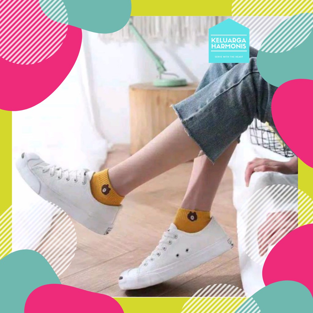 Kaos Kaki Motif Beruang Kartun
