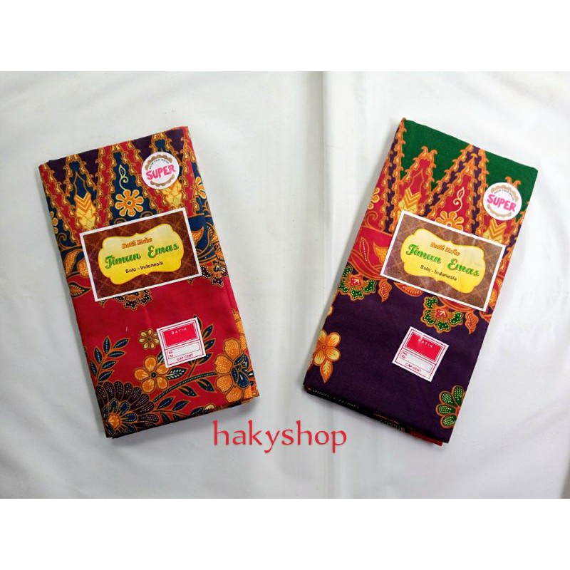 Tapih kurung sarung batik timun emas