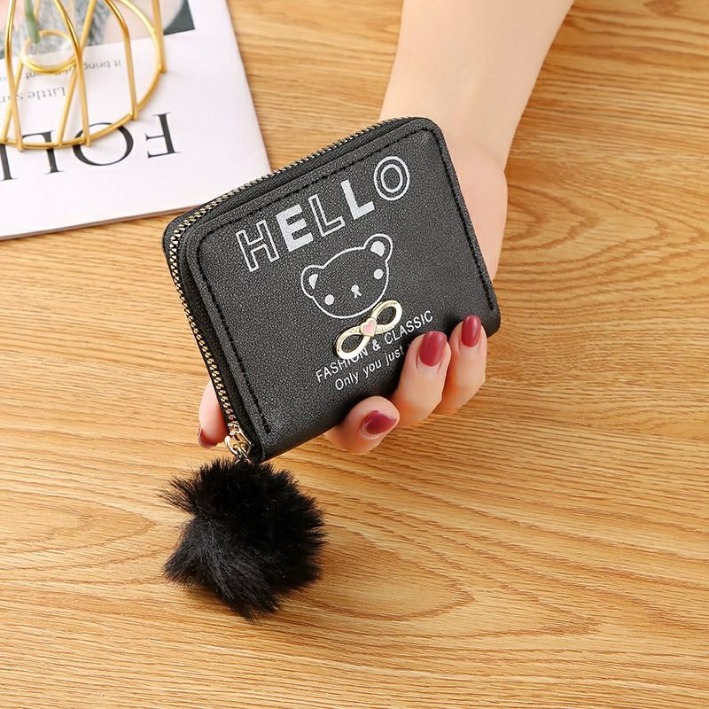 Arifirn FC 11 - Dompet Lipat Wanita Free PomPom