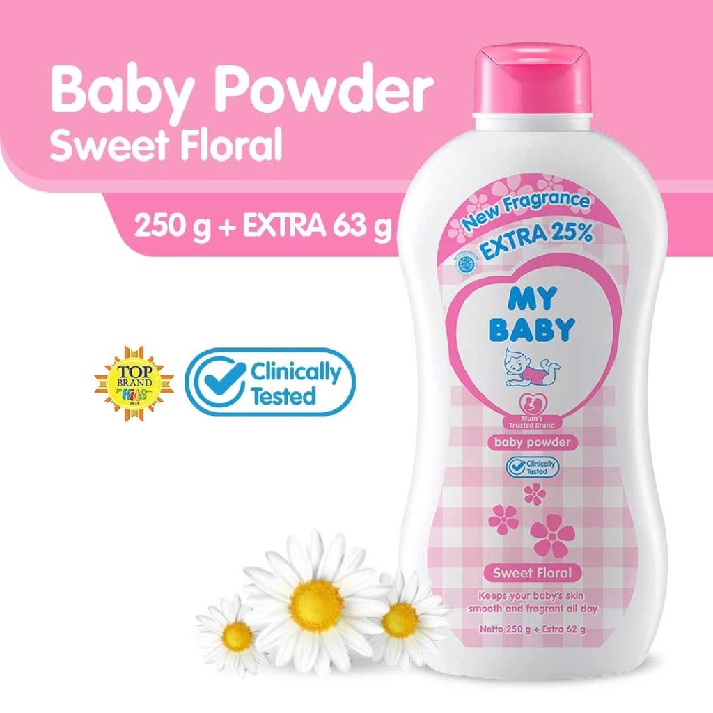 My Baby Powder Extra Bedak Bayi Bedak Tabur