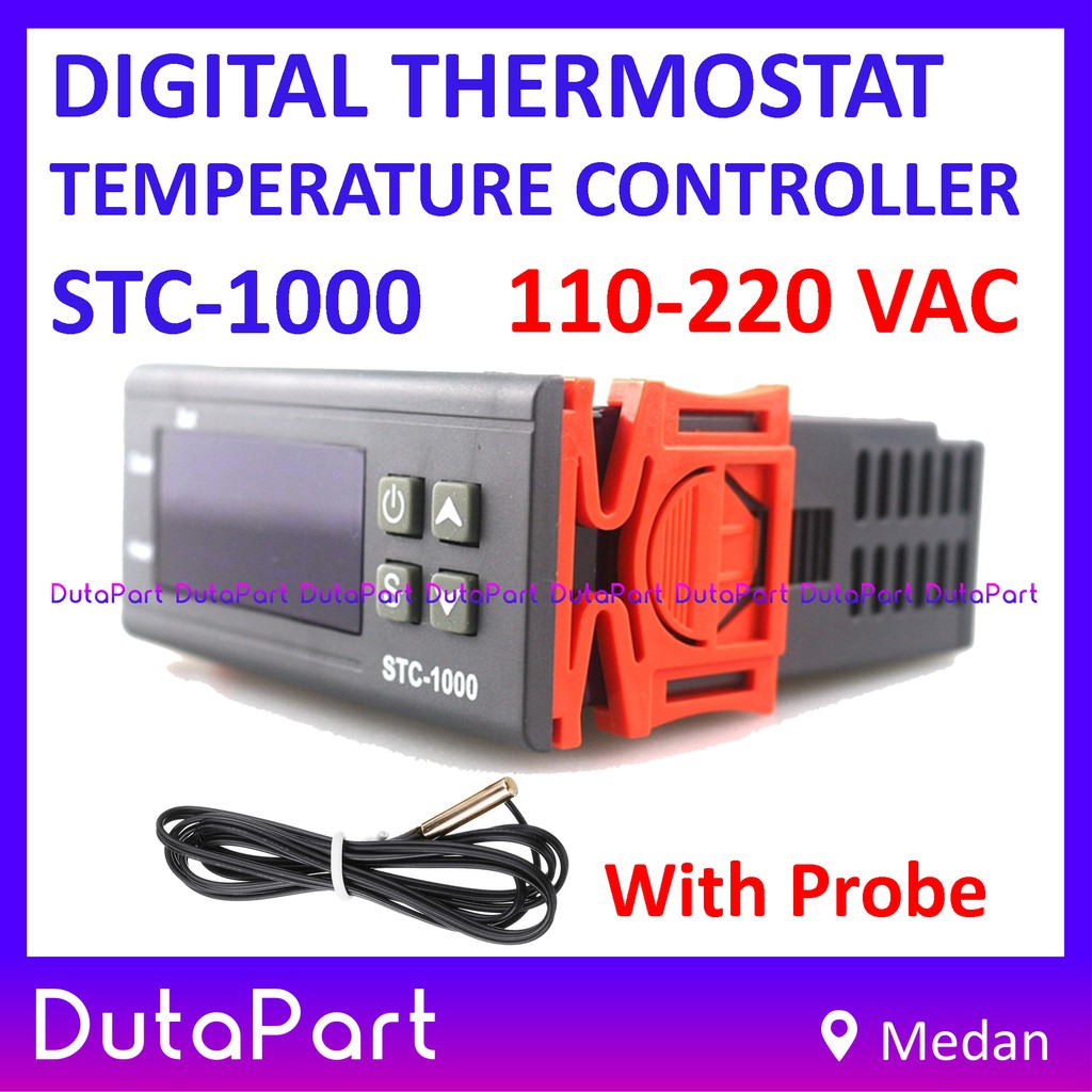 Digital Thermostat Temperature Controller STC-1000 Versi 110 - 220 VAC