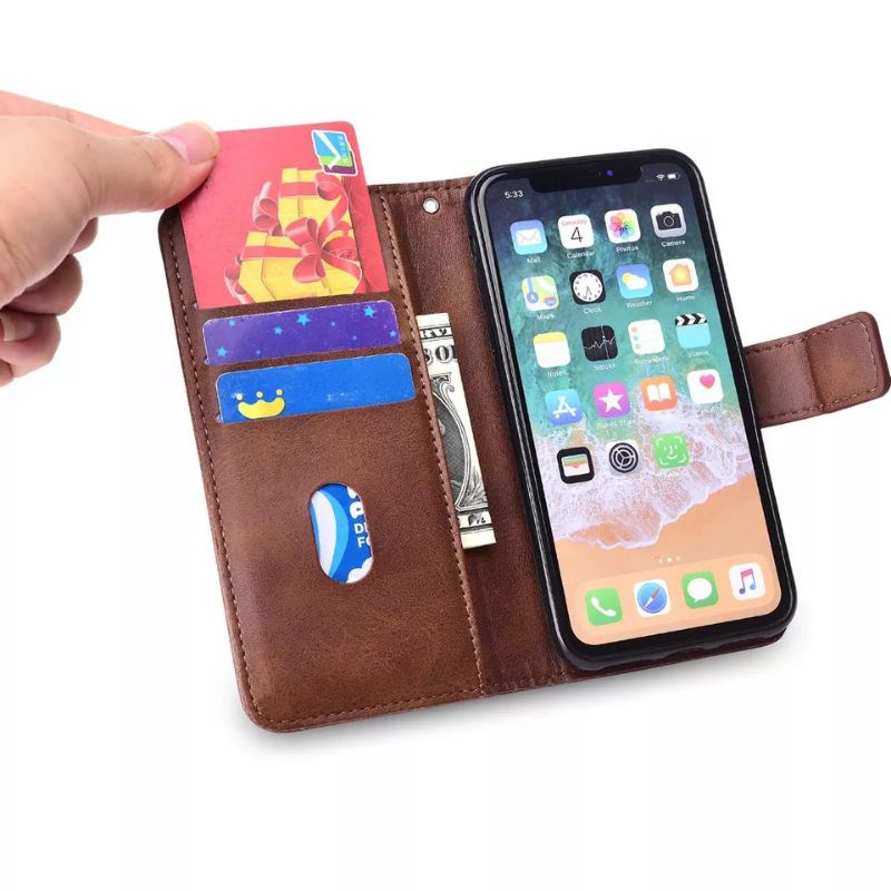 CASE OPPO A52 / OPPO A72 / OPPO A92 LEATHER KULIT DOMPET ORIGINAL CASING SOFT MAGNETIC