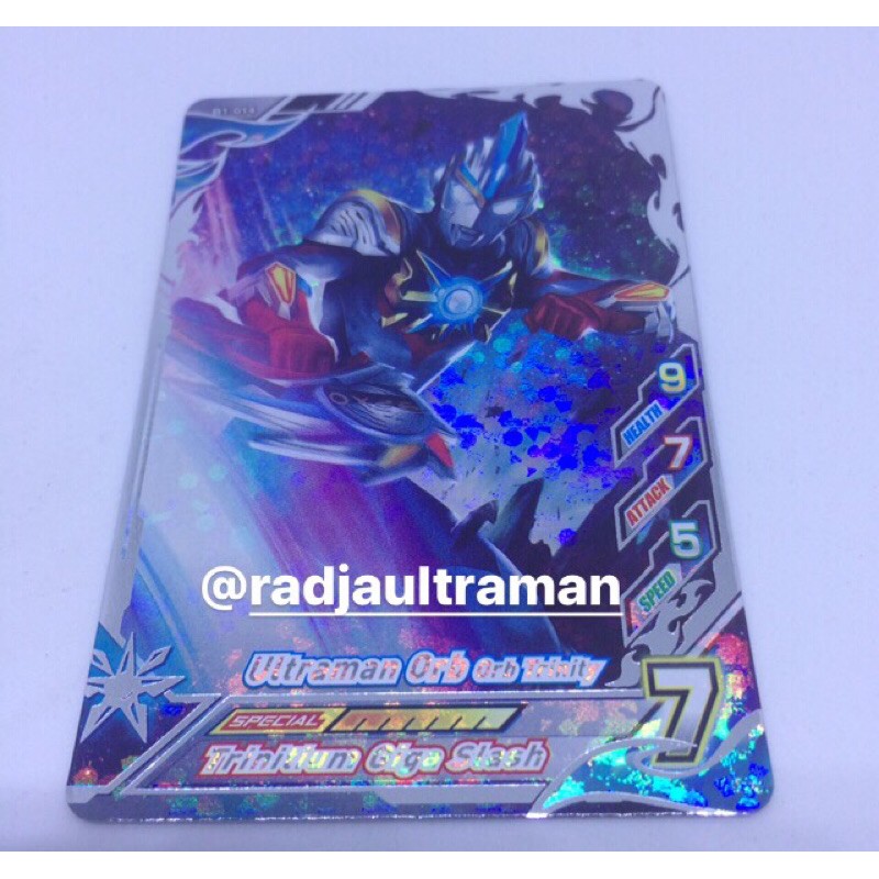Ultraman Card R/B Silver Rare B1-014 Ultraman Orb Trinity Original