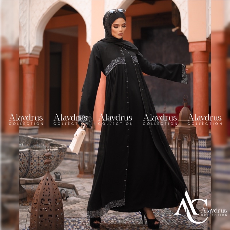 Abaya Gamis Maxi Dress Arab Saudi Bordir Zephy Turki Umroh Dubai 686