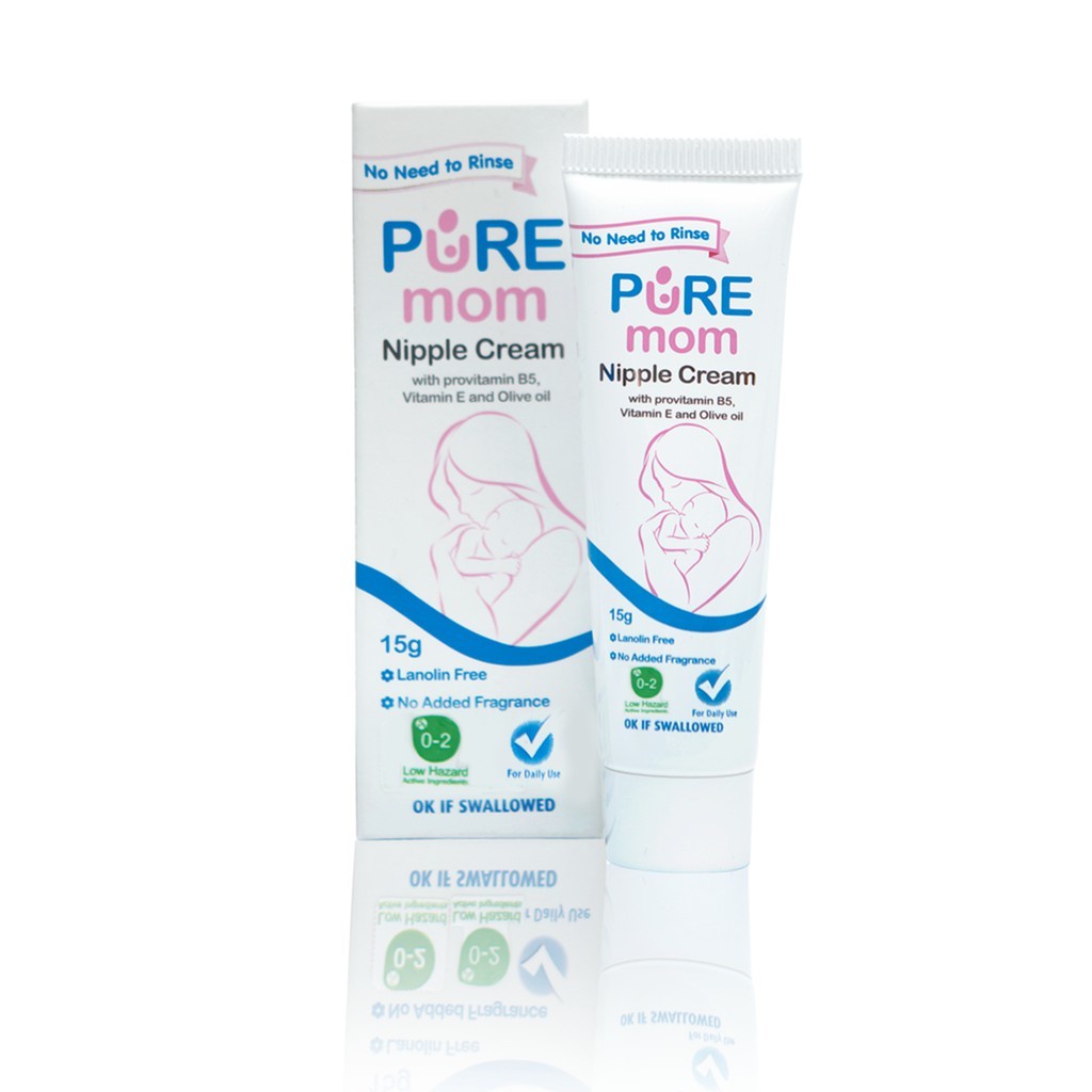 Pure Mom Nipple Cream 15gr / Nipple Cream Pure Baby / Krim Puting Susu PureBB Kids