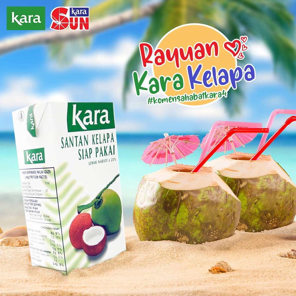Santan Kelapa Kara 1 liter / 1liter / 1lt / 1 lt / 1000 ml / 1000ml