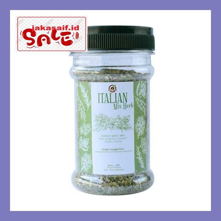 

504Sbu House Of Organix Italian Mixed Herb 30 Gr Bud0Mb