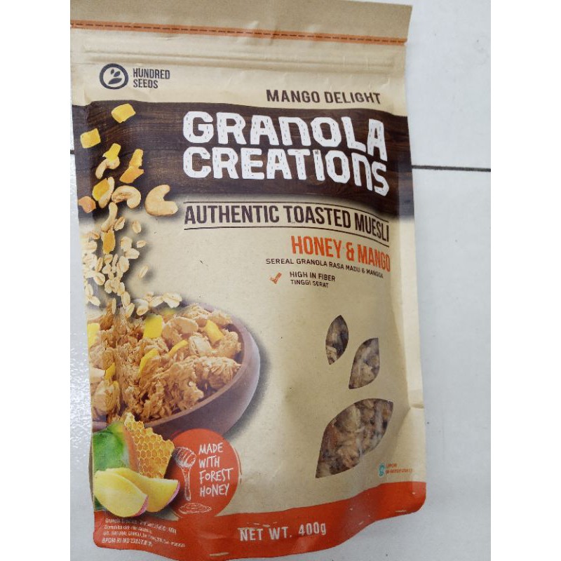 

granola creations honey mango 400gr