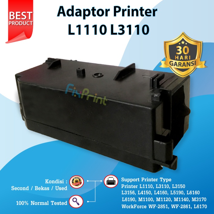 Adaptor Printer Epson L1110 L3100 L3110 L3150 L3156 Power Supply L4150 L4160 L5190 L6160 L6170 L6190