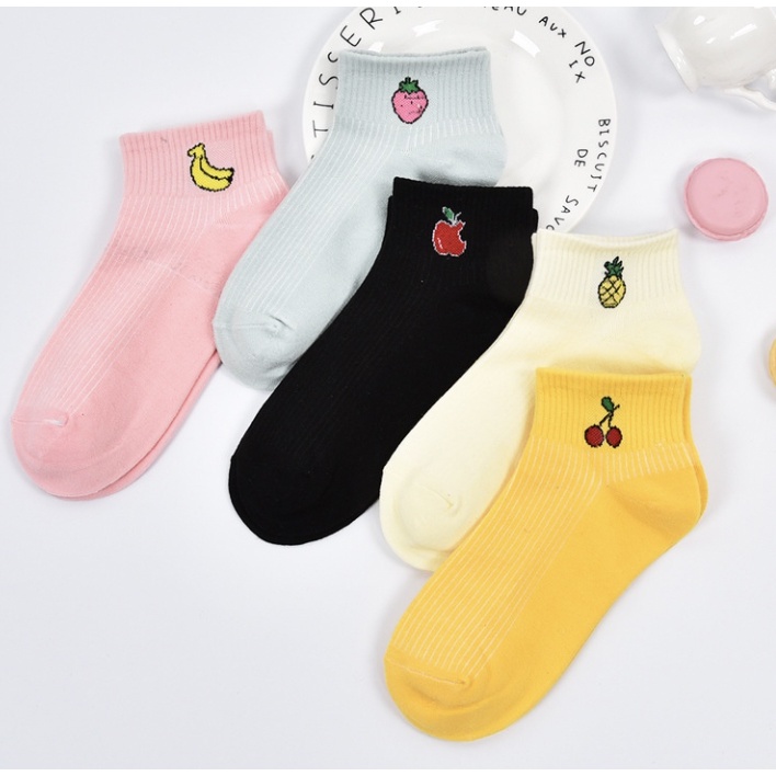 Kaos Kaki Buah Fashion Unisex Wanita Pria Murah Semata Ankle Socks