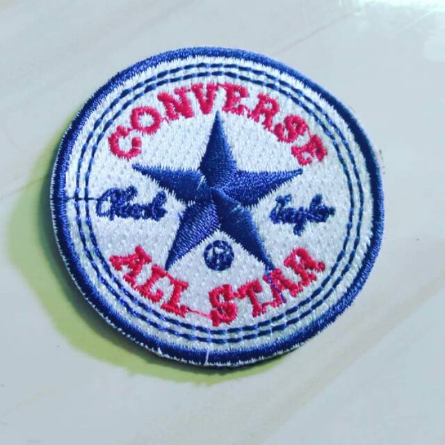 Emblem patch bordir converse