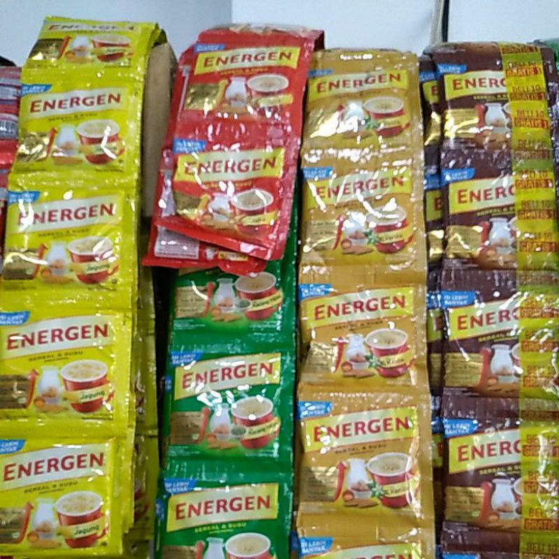 Energen 30/35gr #Rasa# Vanila, Kurma, Jahe, Kacang Ijo, Jagung, Coklat