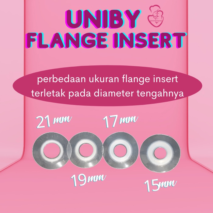 UNIBY Silicone Flange Insert Sisipan Corong Pompa ASI Breastpump