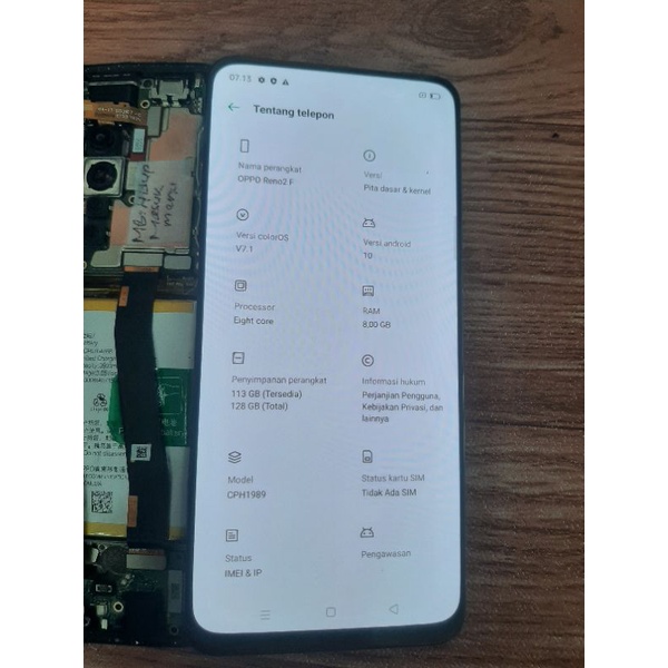 Lcd Oppo Reno 2F Original Copotan