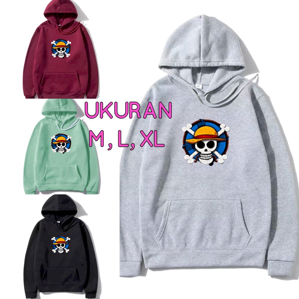 Asgard777 - Hoodie LAMBANG PIRATTE ONE PIECE / Hoodie / Hoodie pria / hodie / sweater / sweater pria / sweater polos / hoodie cewek