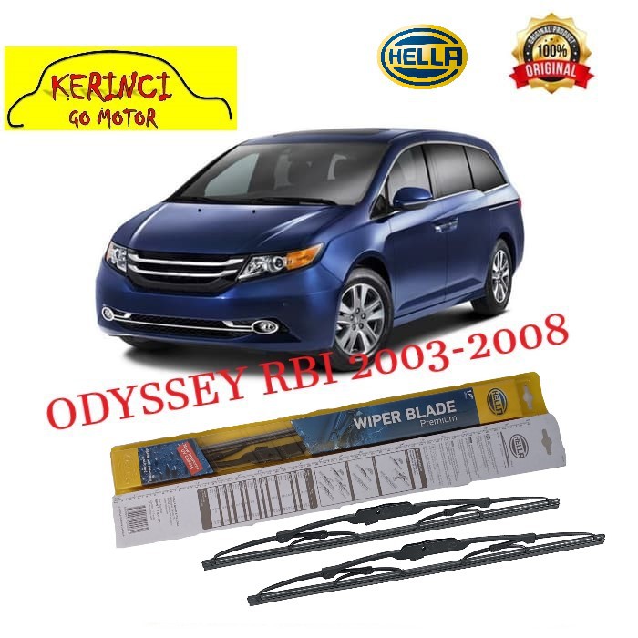 WIPER HONDA ODYSSEY RB1 2003-2008 HELLA PREMIUM 24&quot; &amp; 24&quot; SEPASANG