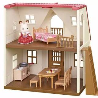 Sylvanian Families Red Roof Cosy Cottage House Original | Shopee Indonesia