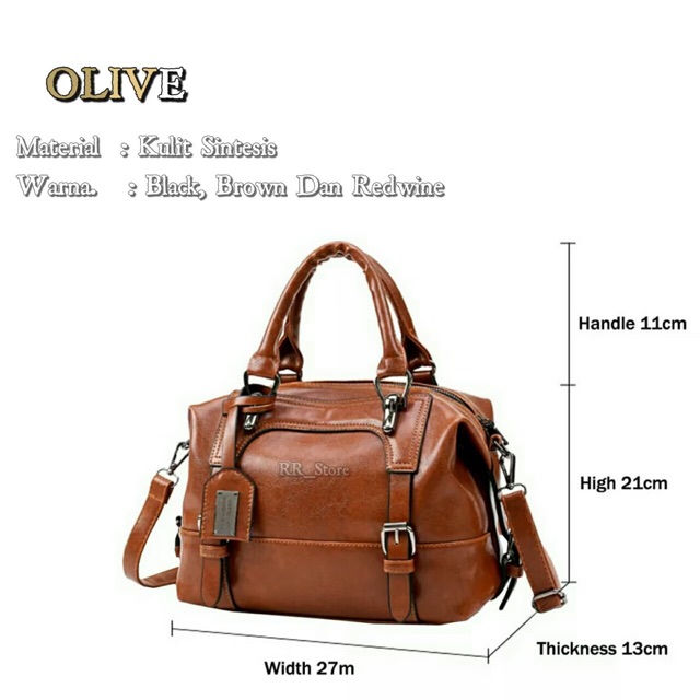 New Slingbag Stylish OLIVE OIL Multifungsi Handbag Elegant Terbaru