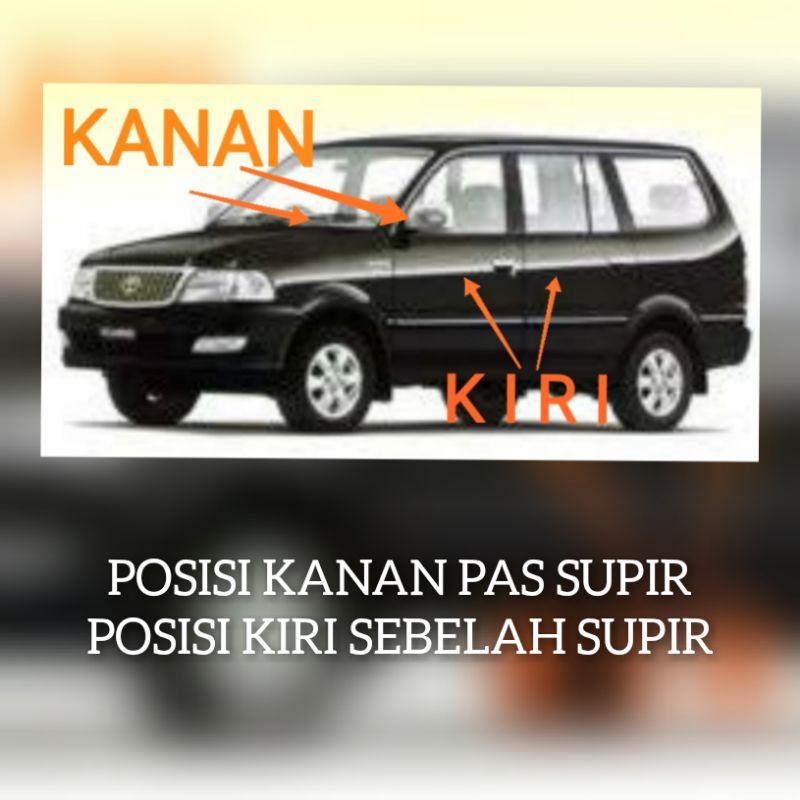 Handle pintu dalam kijang kapsul 1997 sampai 2004 kiri abu abu tua