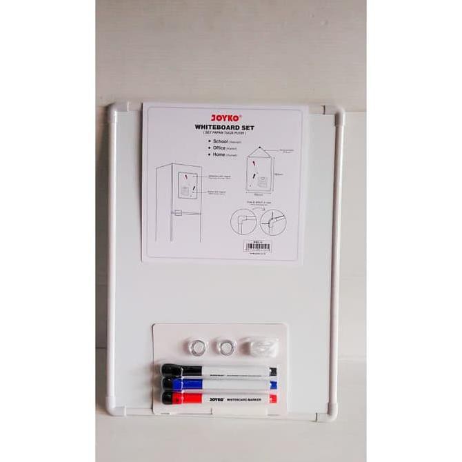 

Joyko Whiteboard Set Magnet | Set Papan Tulis Putih WBS-10