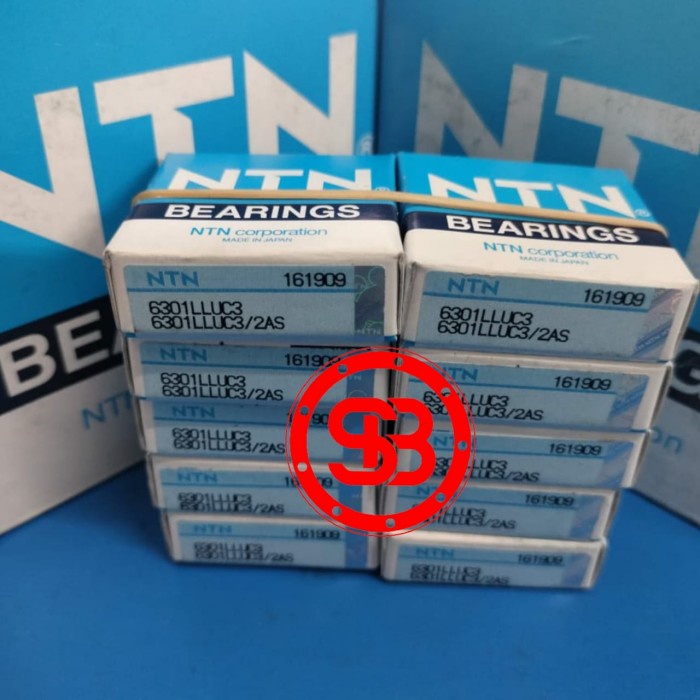 Bearing 6301 2RS NTN / LLU / 6301 2RS C3 NTN JAPAN ORIGINAL