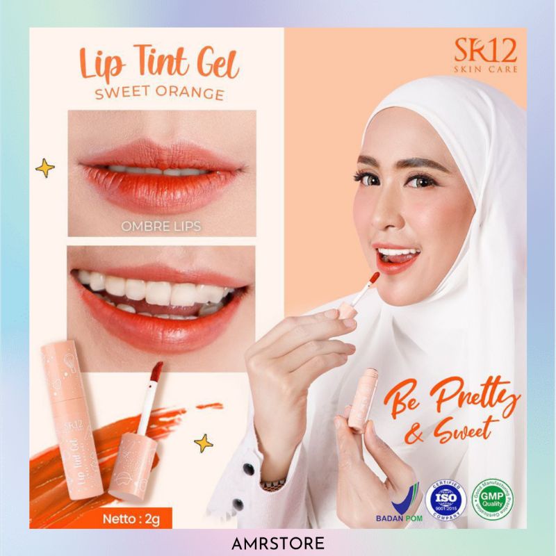 Jual SR12 Lip Tint Gel Sweet Orange Shopee Indonesia