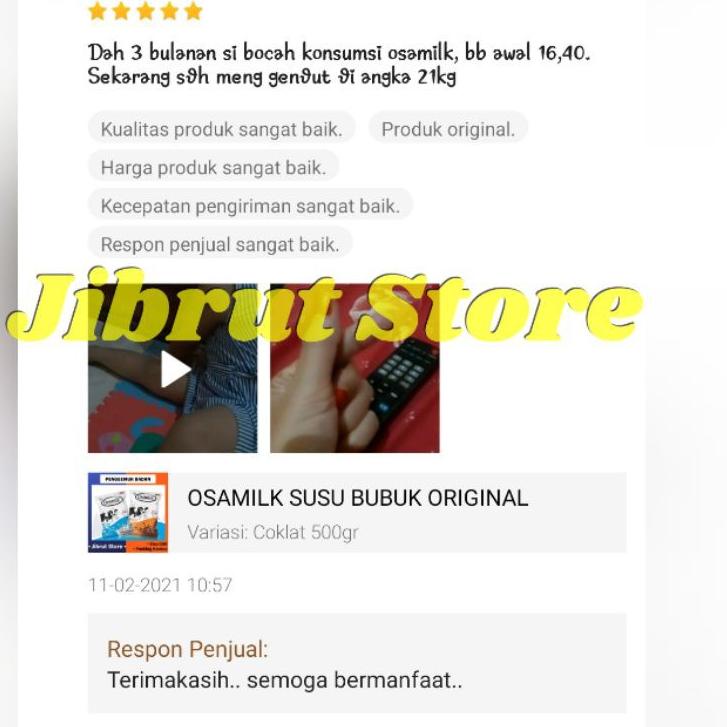 

⚡iap KirimOSAMILK SUSU BUBUK 500 gram